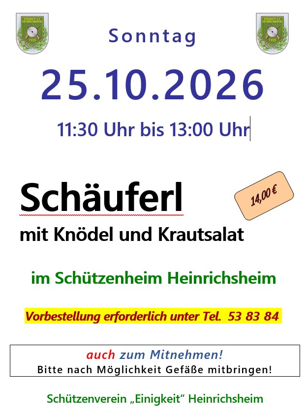 Plakat Schäuferl-Essen